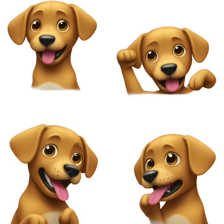 dog dabbing  emoji