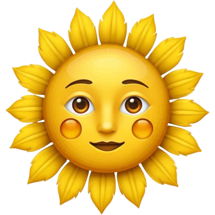 sol con cara pensativa emoji