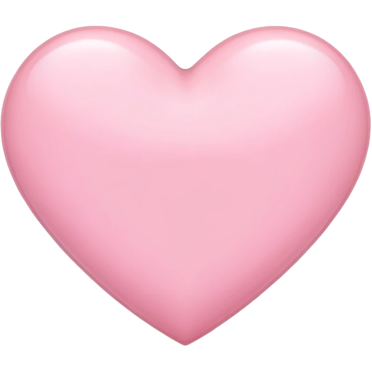 light pink heart  emoji
