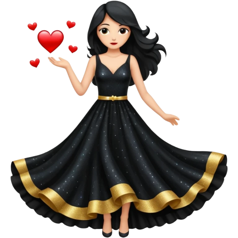 Glitter dark romance emoji