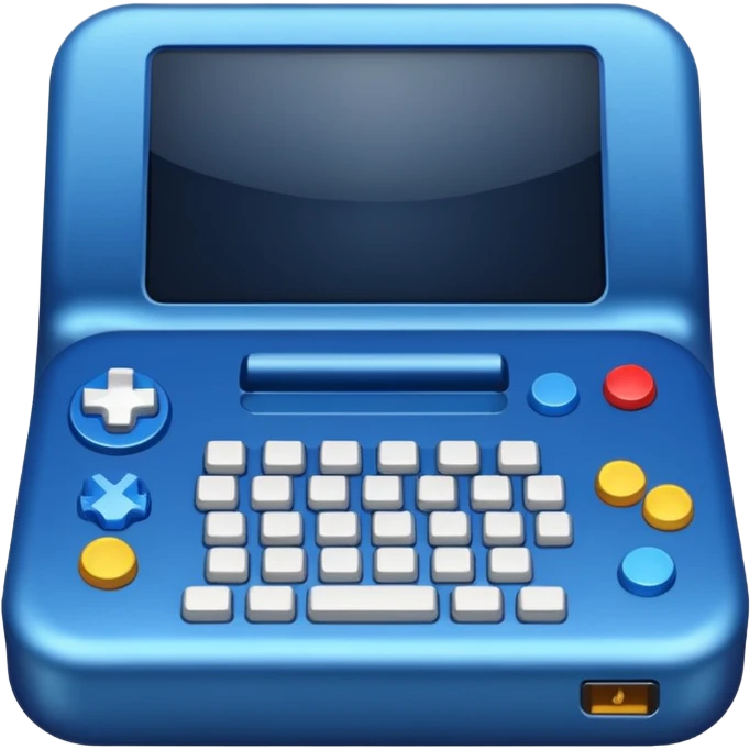 gaming machine classic blue emoji