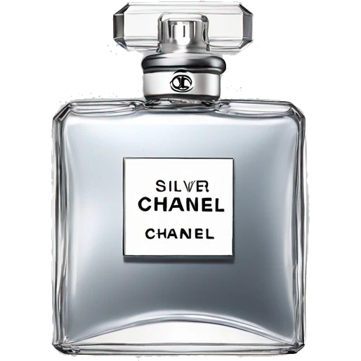 Silver colored Perfume Chanel  emoji