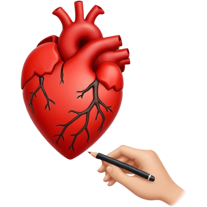 hand  draw heart emoji