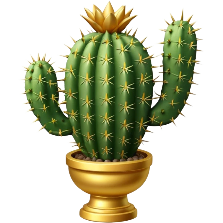 golf trophy shaped like cactus emoji
