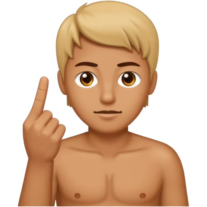 Personne qui fait un doigt d'honneur emoji