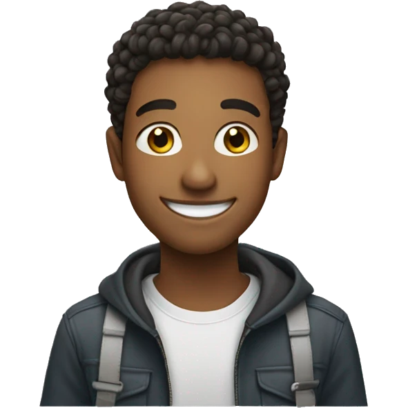 smiling young man emoji