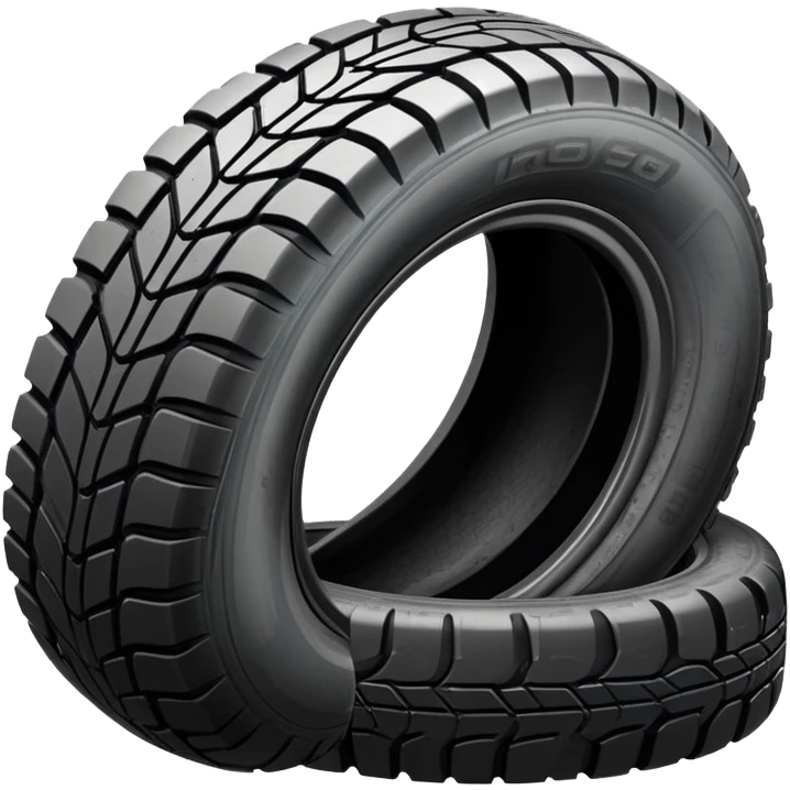 car tire with treads emoji