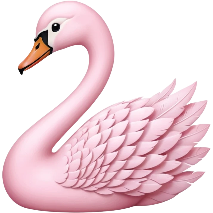 Pastel Pink Swan emoji