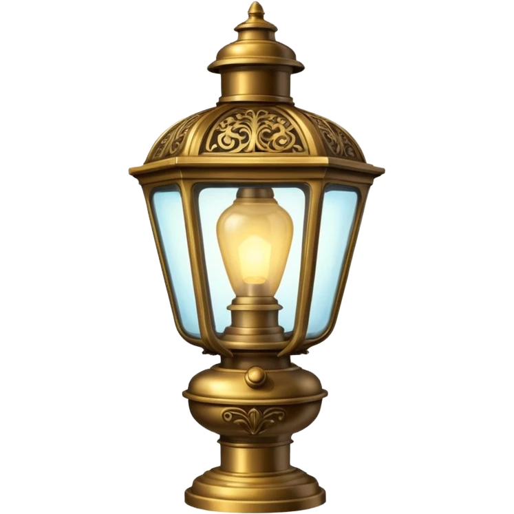 victorian gas lamp with holder emoji