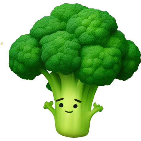 broccoli with stars  emoji