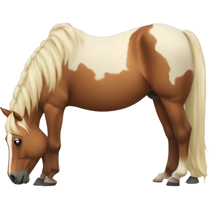 Horse pooping emoji