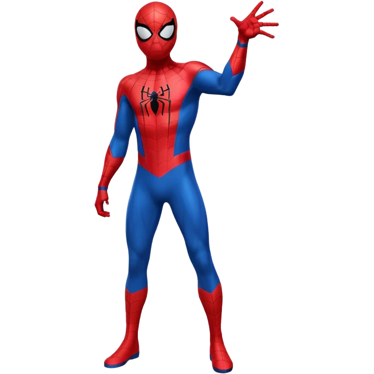 Spiderman full body doodle shock with cartoon 2Dflashes emoji