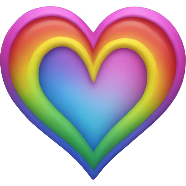 Rainbow Heart emoji