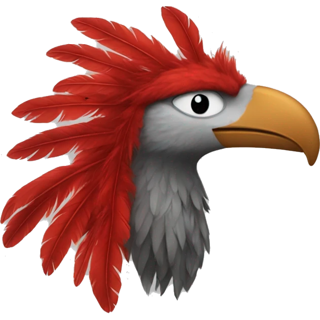 phoneix with red feathers emoji