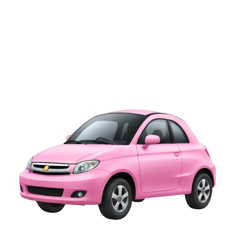 Coche rosa emoji