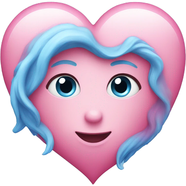 Pink/blue heart emoji
