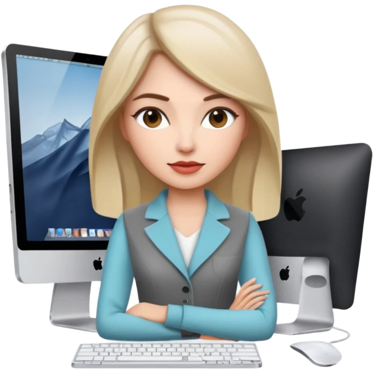 iMac designer woman emoji