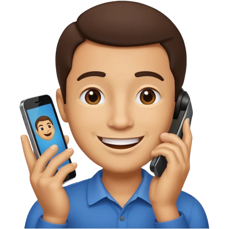 CHICO HABLANDO POR CELULAR emoji