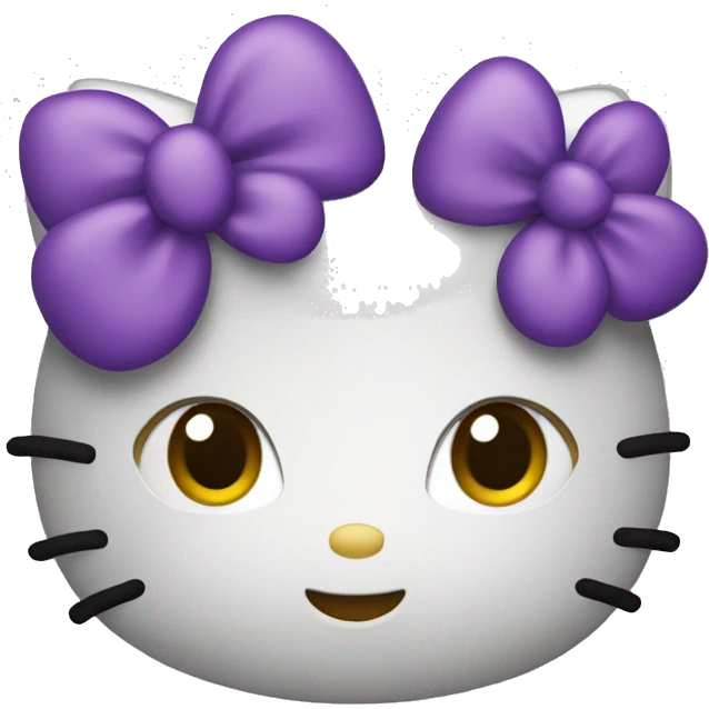 Hello kitty in purple  emoji