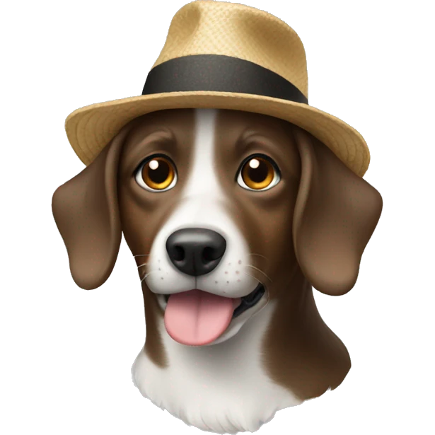 Dog wearing a hat  emoji