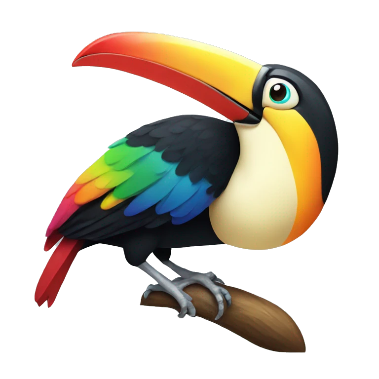 colourful toucan emoji