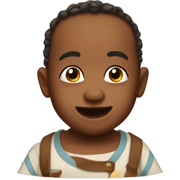 Silly baby cay emoji