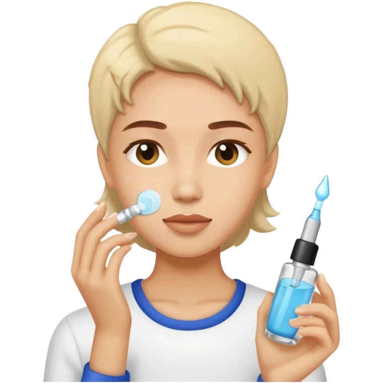 🧖🏼‍♀️ exactly like this emoji but face care with serum emoji