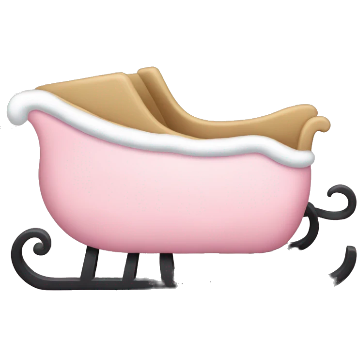 light pink sleigh emoji
