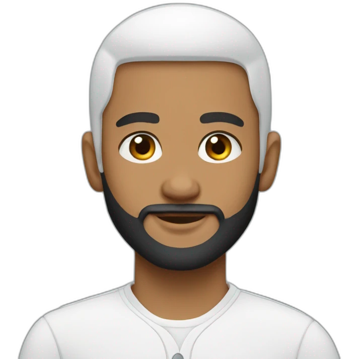 white muslim boy beard airpods emoji