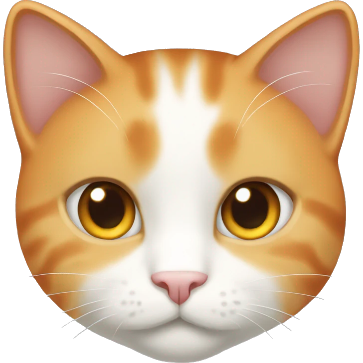 Light orange and white cat  emoji