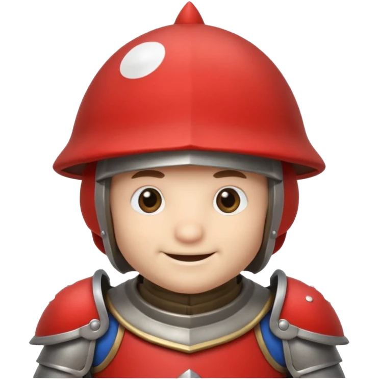 mushroom knight portrait, head and shoulders only, mushroom cap helmet, tiny armor collar, heroic smile, fantasy vibe, 3D cartoon, mobile game icon style, clean background, no text, no watermark
 
 emoji