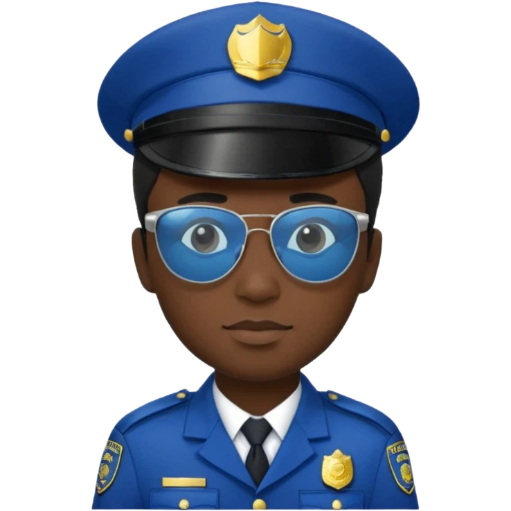 man police black dress with hair style and hats and sun glasses  emoji