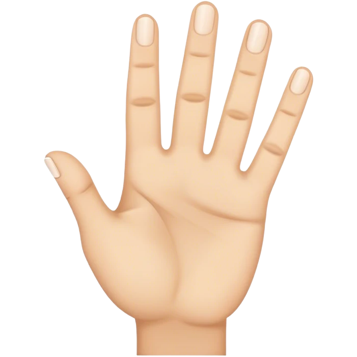4 fingers up emoji