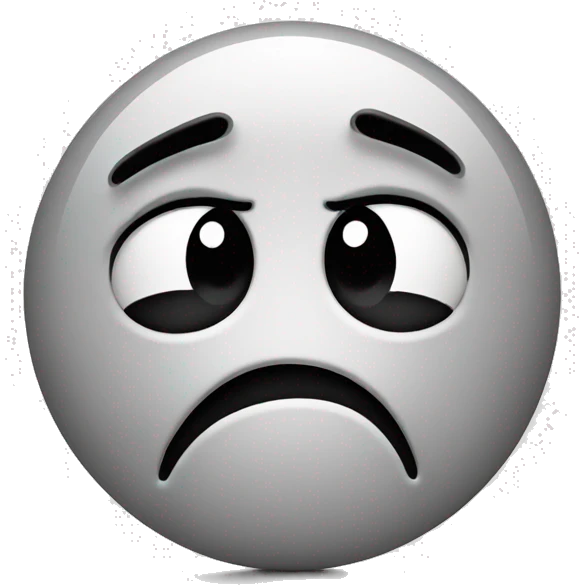 worried smiley face emoji