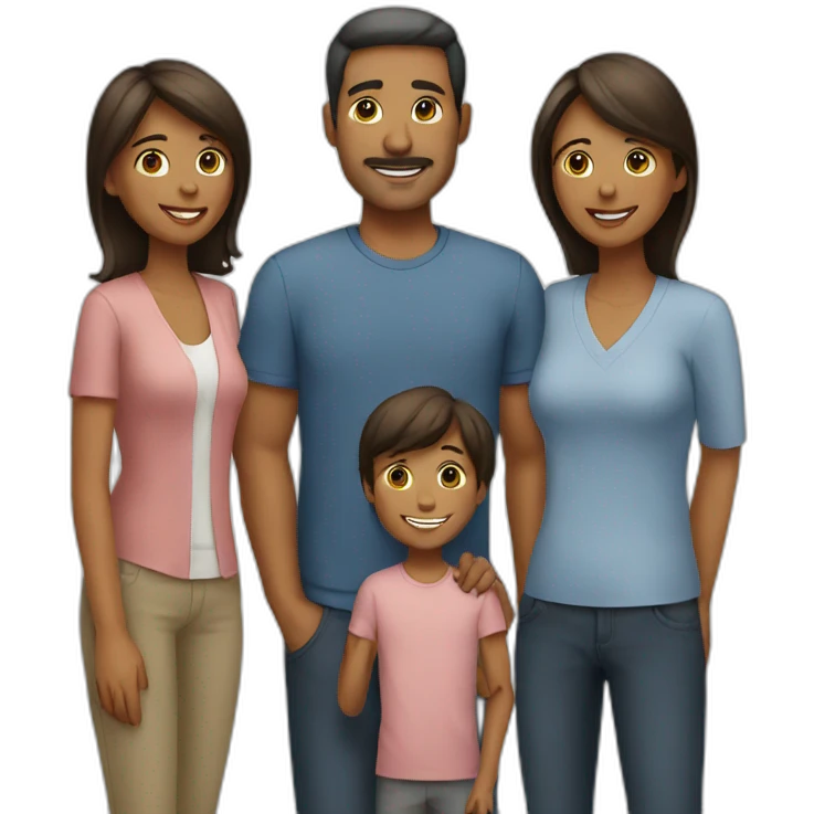 A man with family emoji