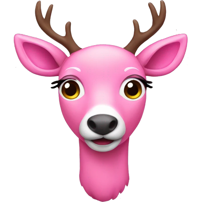 pink deer emoji