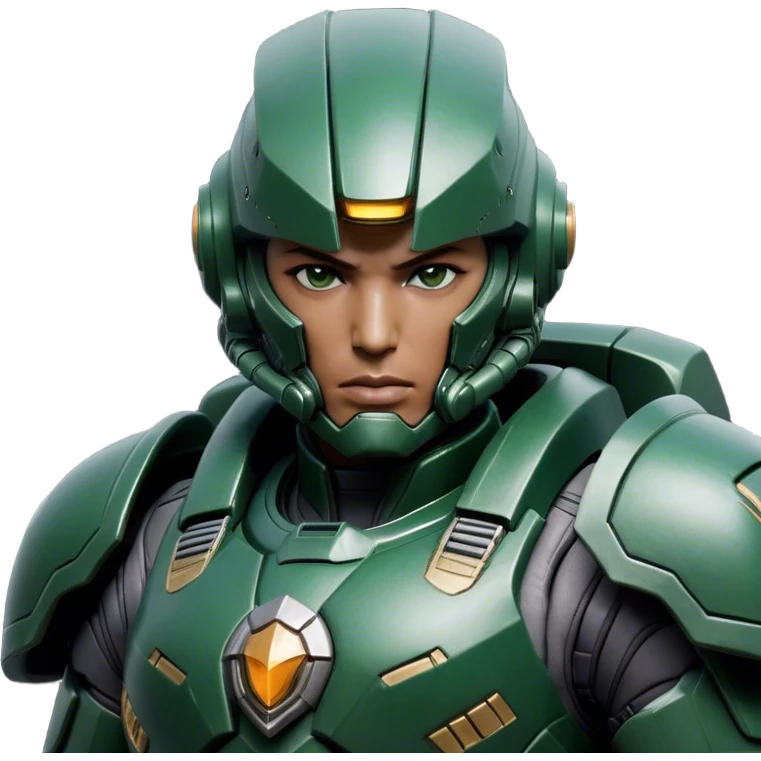 Cinematic Realistic StarCraft Terran Marine Portrait, head tilted epicly and inquisitively, showcasing a commanding presence and battle-hardened spirit. His steely gaze, set against intricately engineered tactical armor in dark green and grey, is rendered with lifelike clarity and dramatic lighting, high shine, epic and awe-inspiring, embodying the futuristic valor of a Terran warrior. emoji