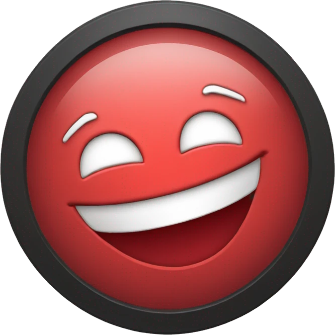 laughing red play button emoji