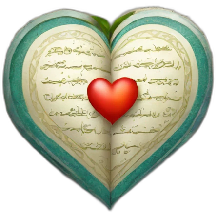 quran and heart emoji