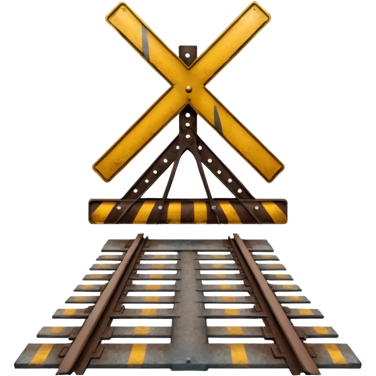 Railroad crossing  emoji