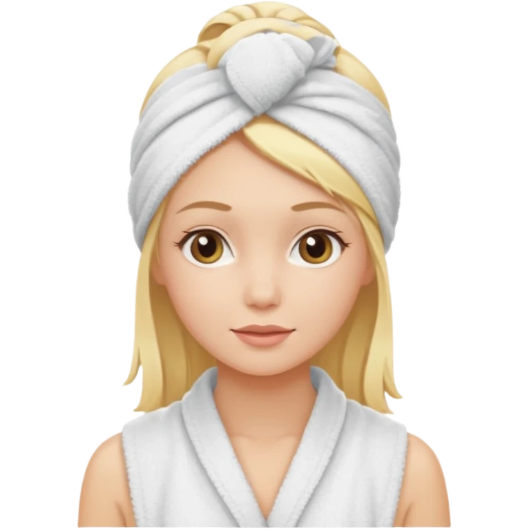 spa girl blonde hair emoji