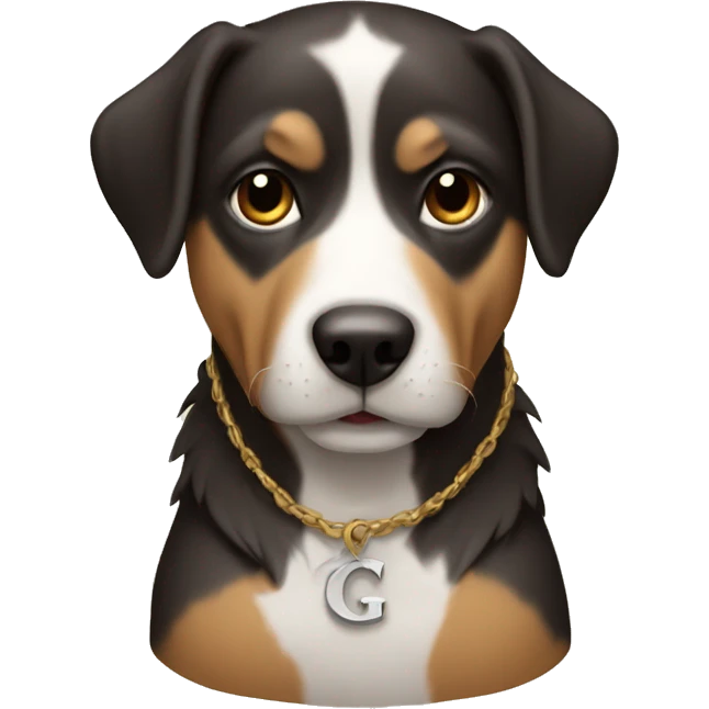 perro con un g emoji