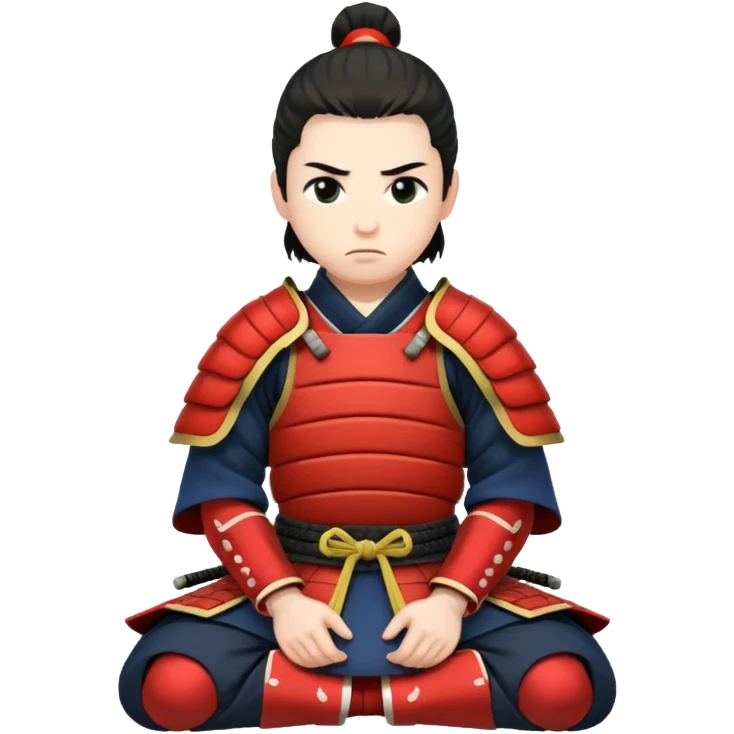 seppuku, kneeling samurai emoji