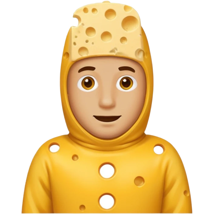 man with chese costume emoji