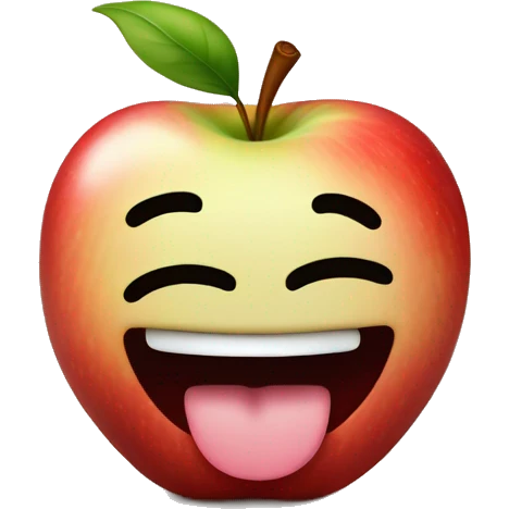 apple putting up peace signs with tounge out emoji
