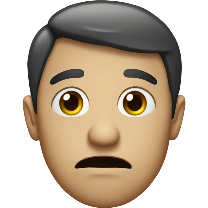 A confused face emoji