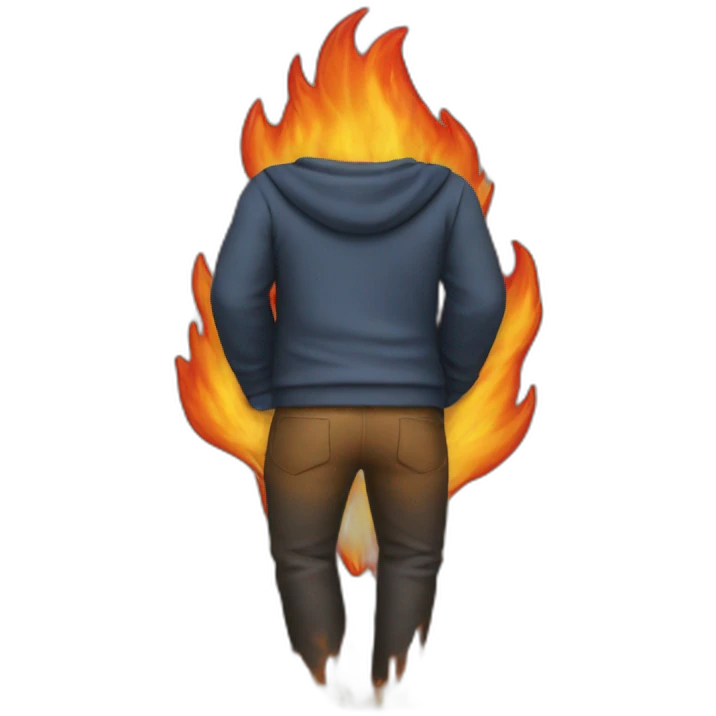 Fire butt emoji