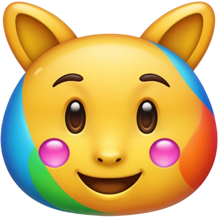 a colorful f emoji emoji
