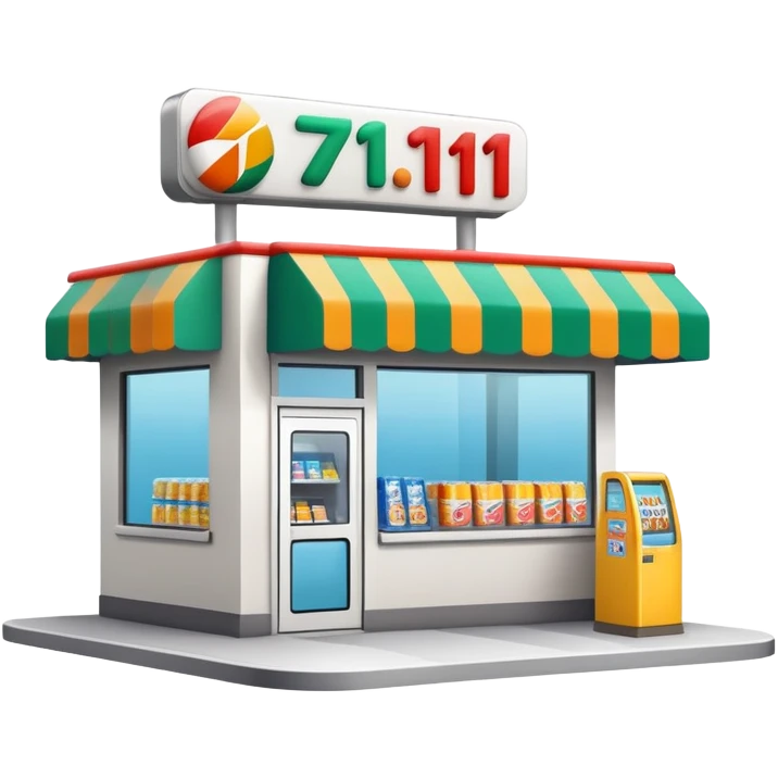 7/11 convenience store emoji