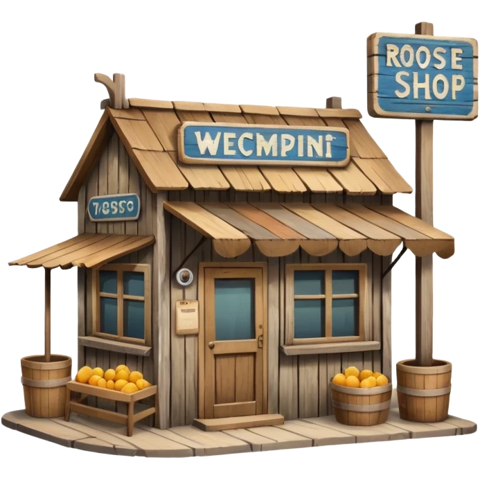 small roadside shop emoji